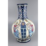 große Vase, Amphora, Tschechoslowakei, um 1930, Form-Nr.5331, Pharaonen-Dekor m