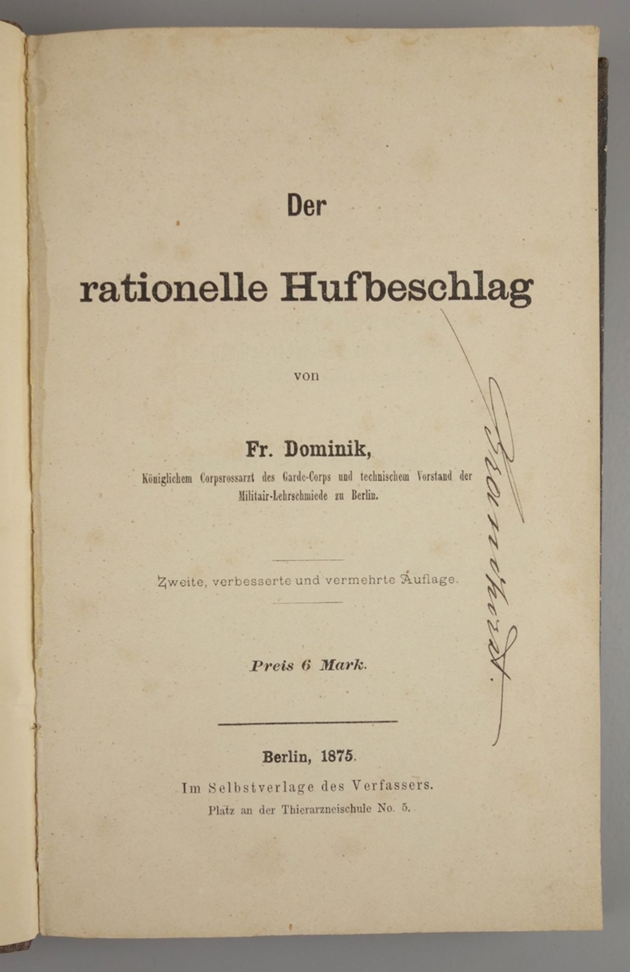 2 Bücher: Pferdekunde und Hufbeschlag, Ende 19.Jh.: "Der rationelle Hufbeschlag - Bild 2 aus 3