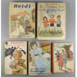 5 Jungmädchenbücher, 1940er Jahre: Heidi, Johanna Spyri, mit Bildern von Karl M