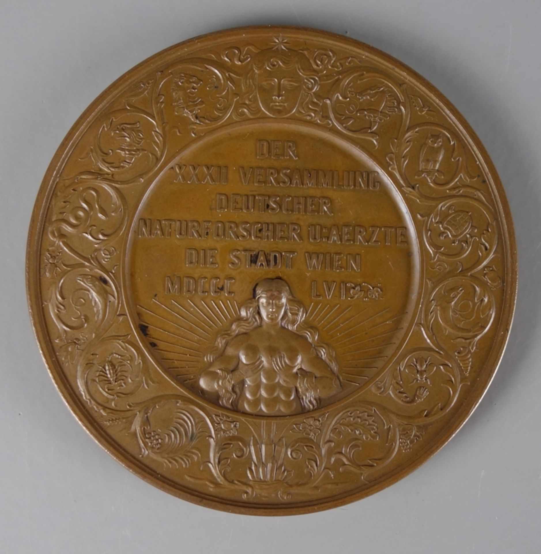 Bronze-Medaille "Der XXXII. Versammlung Deutscher Naturforscher und Ärzte", Wie