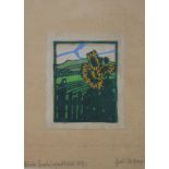 Margret Wolfinger (1891, Nürnberg - 1954, Behringsdorf), "Sonnenblumen am Garte