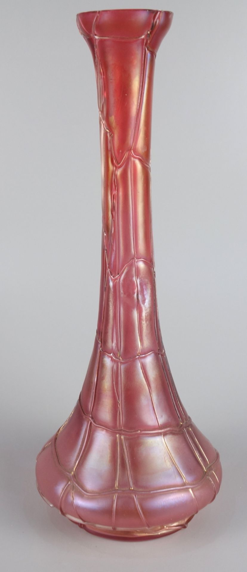 Solifleurvase, Böhmen, wohl Wilhelm Kralik oder Glasfabrik Elisabeth, um 1900, - Bild 2 aus 3