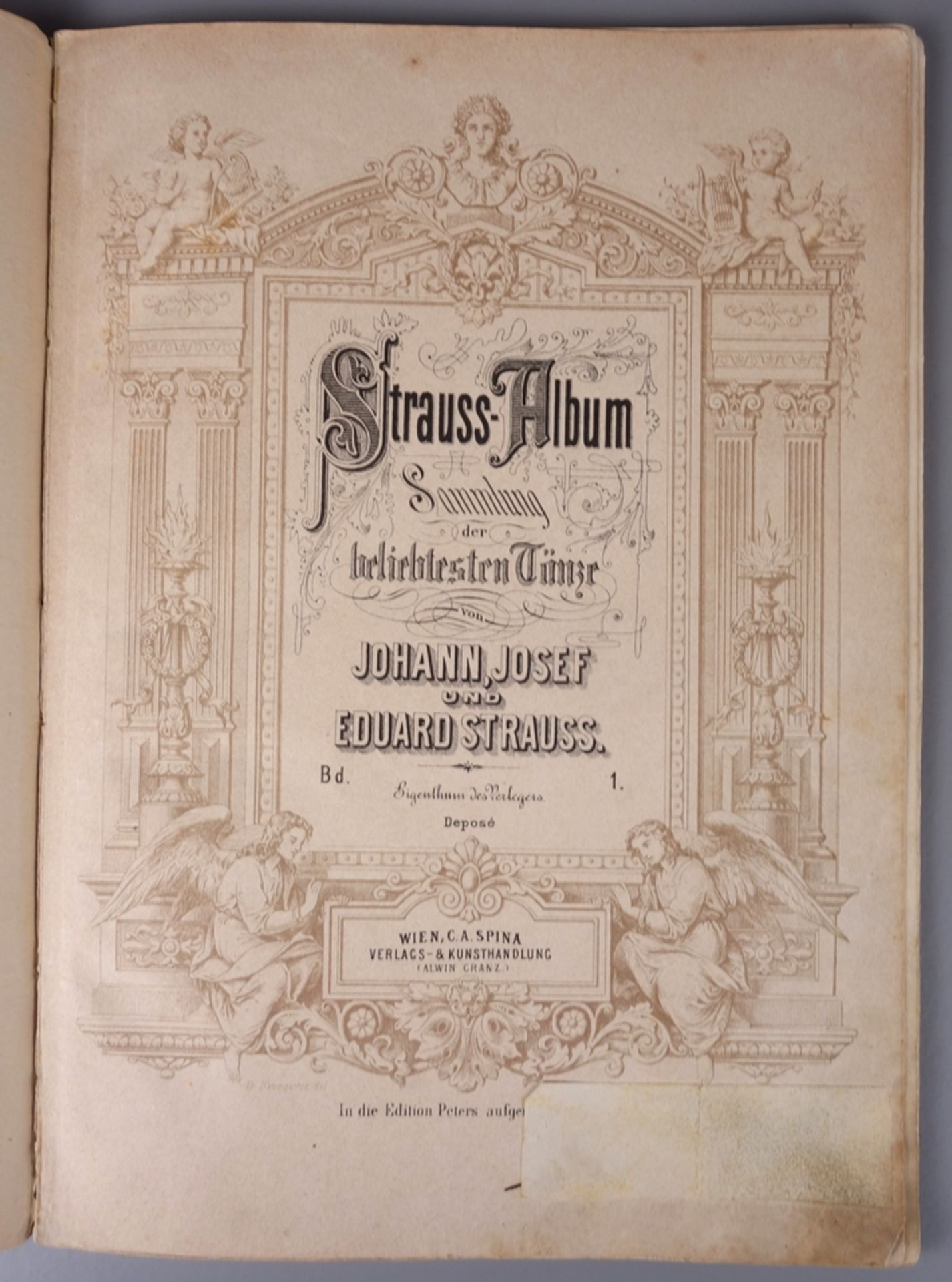 2 Notenbücher, Strauss-Album um 1900 und Ludwig van Beethovens 5. Sinfonie, 18 - Bild 3 aus 4