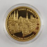100 Euro 2004, G, BRD, 999er GoldUNESCO Weltkulturerbestadt Bamberg, 15,55g, in Kapsel, pp m