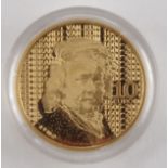 10 Euro 2006, Niederlande, 900er GoldGroße Europäer, 6,7g, in Kapsel, pp, mit Echtheitszerti