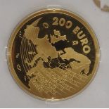 200 Euro 2004, Juan Carlos I, Spanien, 999er GoldEU-Erweiterung, 13,5g, in Kapsel, pp, mit E