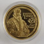 50 Euro 2006, Belgien, 999er GoldJustus Lipsius, 6,22g, in Kapsel, pp, mit Echtheitszertifik