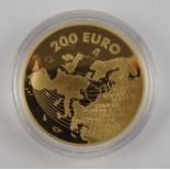 200 Euro 2004, Juan Carlos I, Spanien, 999er GoldEU-Erweiterung, 13,5g, in Kapsel, pp