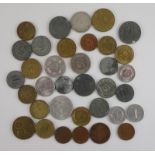 Konvolut Kleinmünzen, ca. 35 Stück, u.a. Dt.Reich, DDR, BRDu.a. 50 Pfennig BRD 1950; 200 Mar