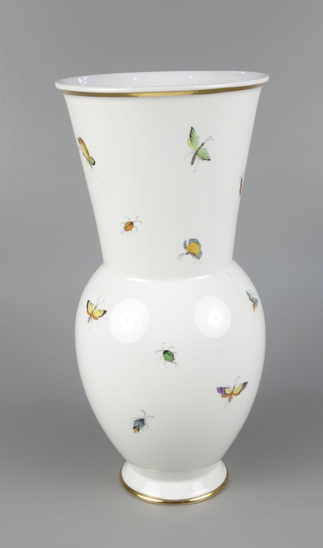 Vase with insect painting, form: Marguerite Friedlaender for KPM Berlin, 1st half 20th century