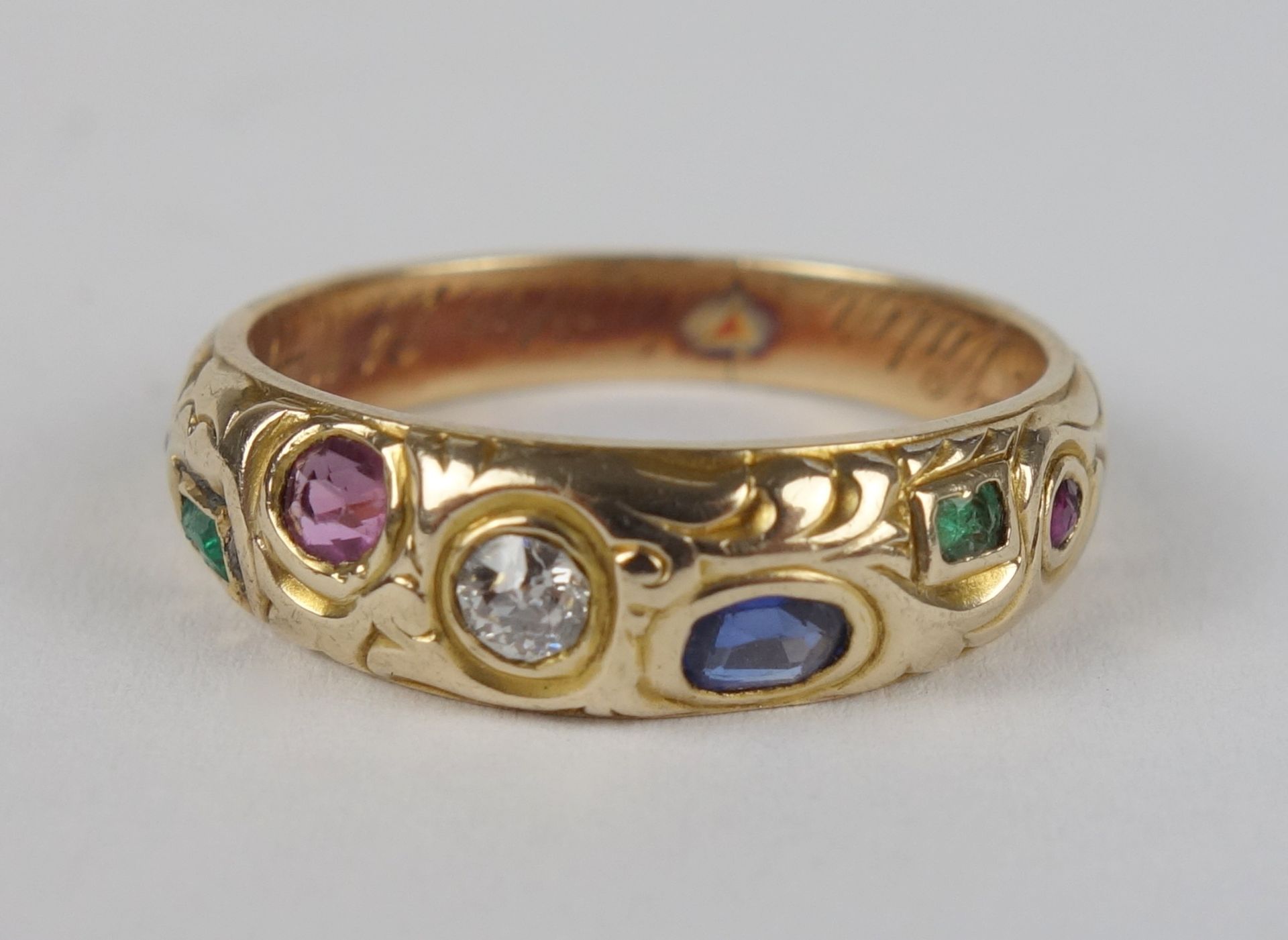 sogenannter "Gärtner"- Ring,  585er Gold, Gew.4,90g