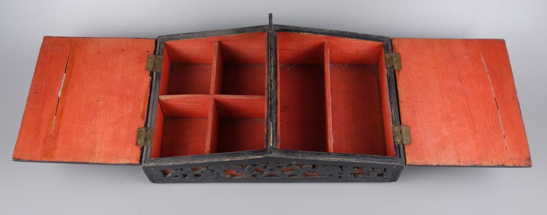 Ornamental / sewing box, fretwork, around 1900 - Image 3 of 3