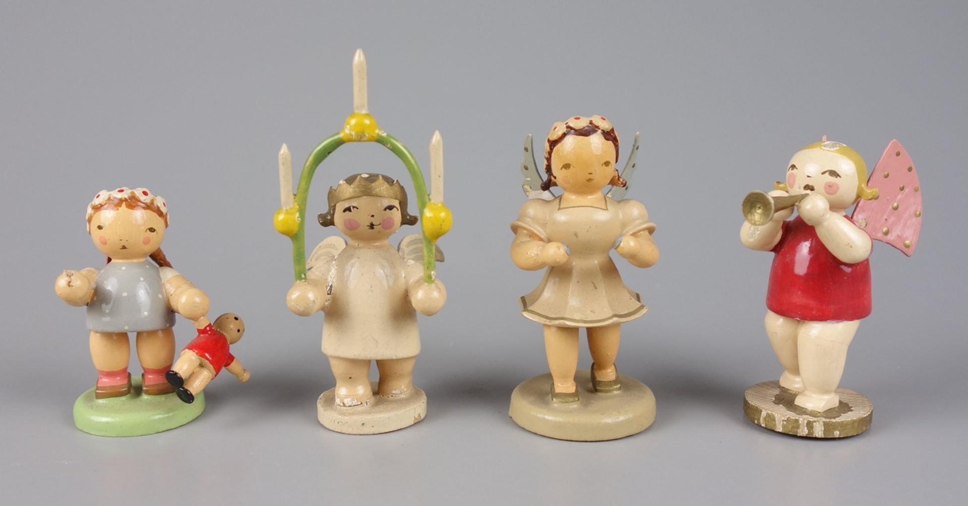 3 Engel und 1 Mädchen, Wendt&Kühn, Großhainichen, Erzgebirge