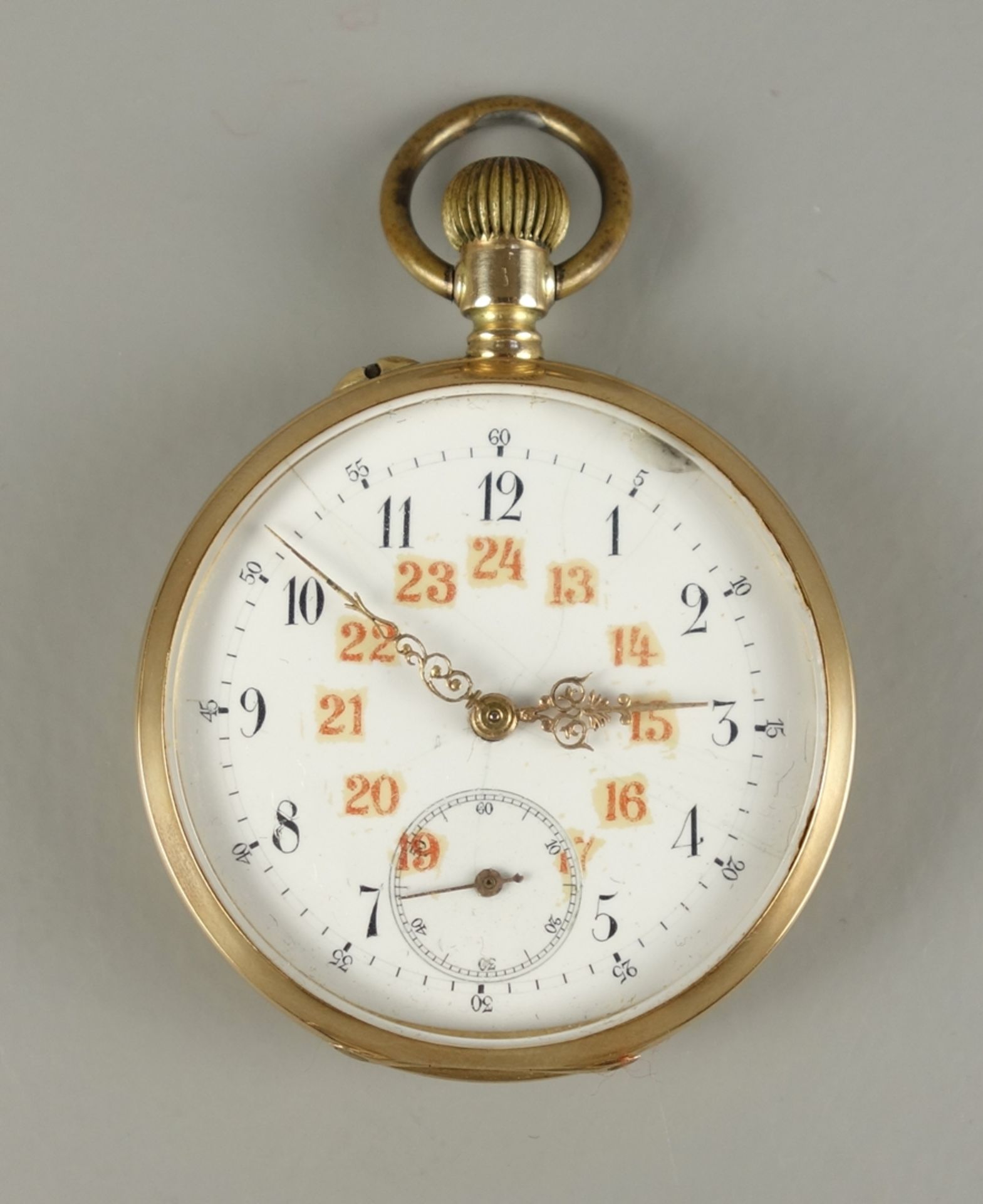 Taschenuhr, 585er Gelbgold, um 1900