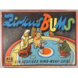 Zirkus Bums - ein lustiges Ring-Werf-Spiel, wohl um 1950