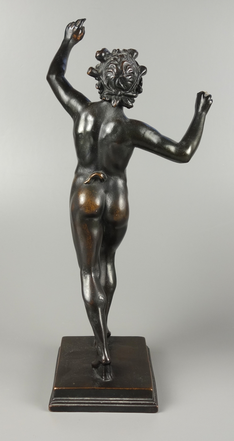 Dancing sartyr, after an antique model of the Fauno Danzante from Pompeii, 20th century - Image 4 of 4