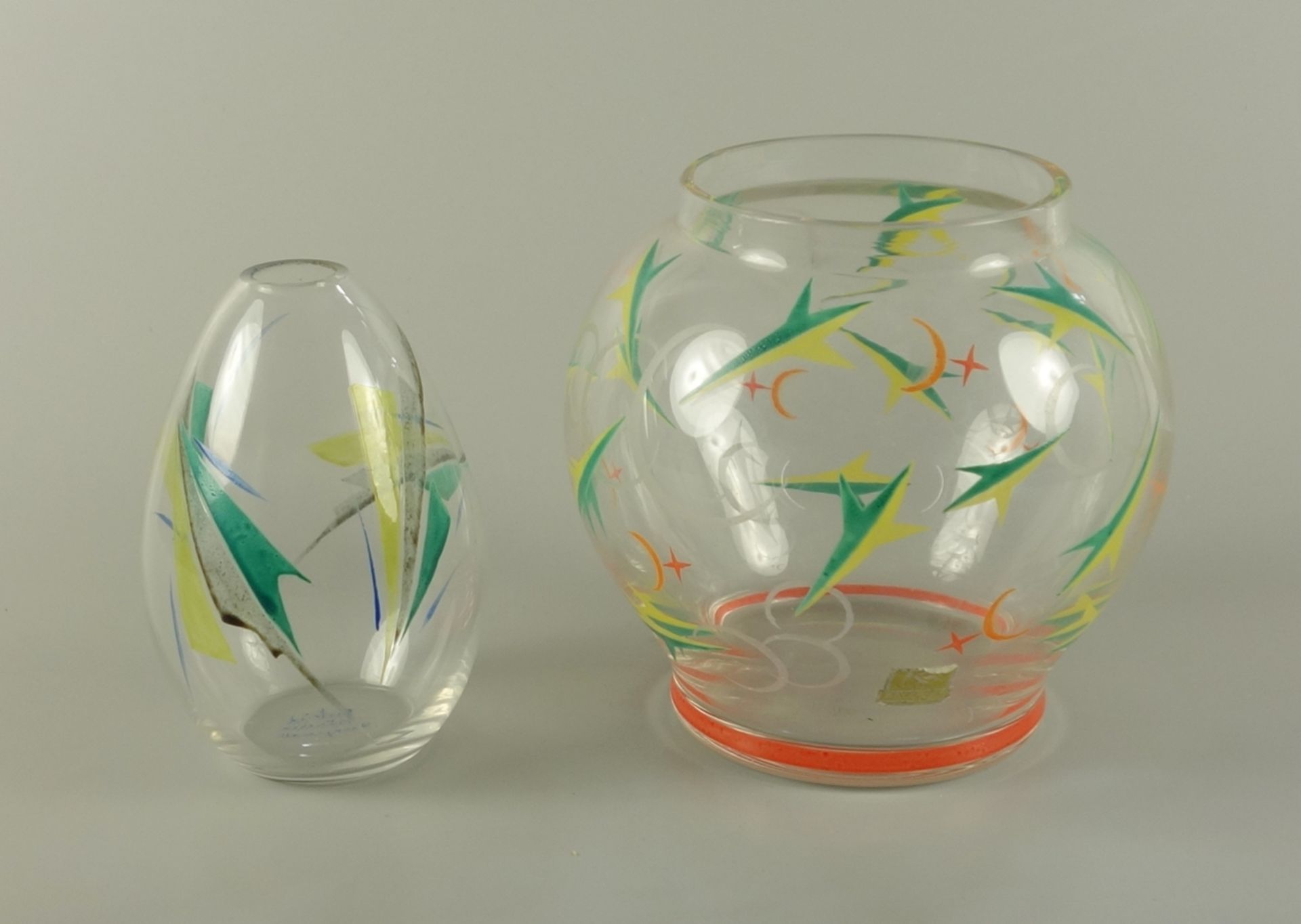 2 Vasen, Emmy Seyfried, München (1888-1969), Art Déco