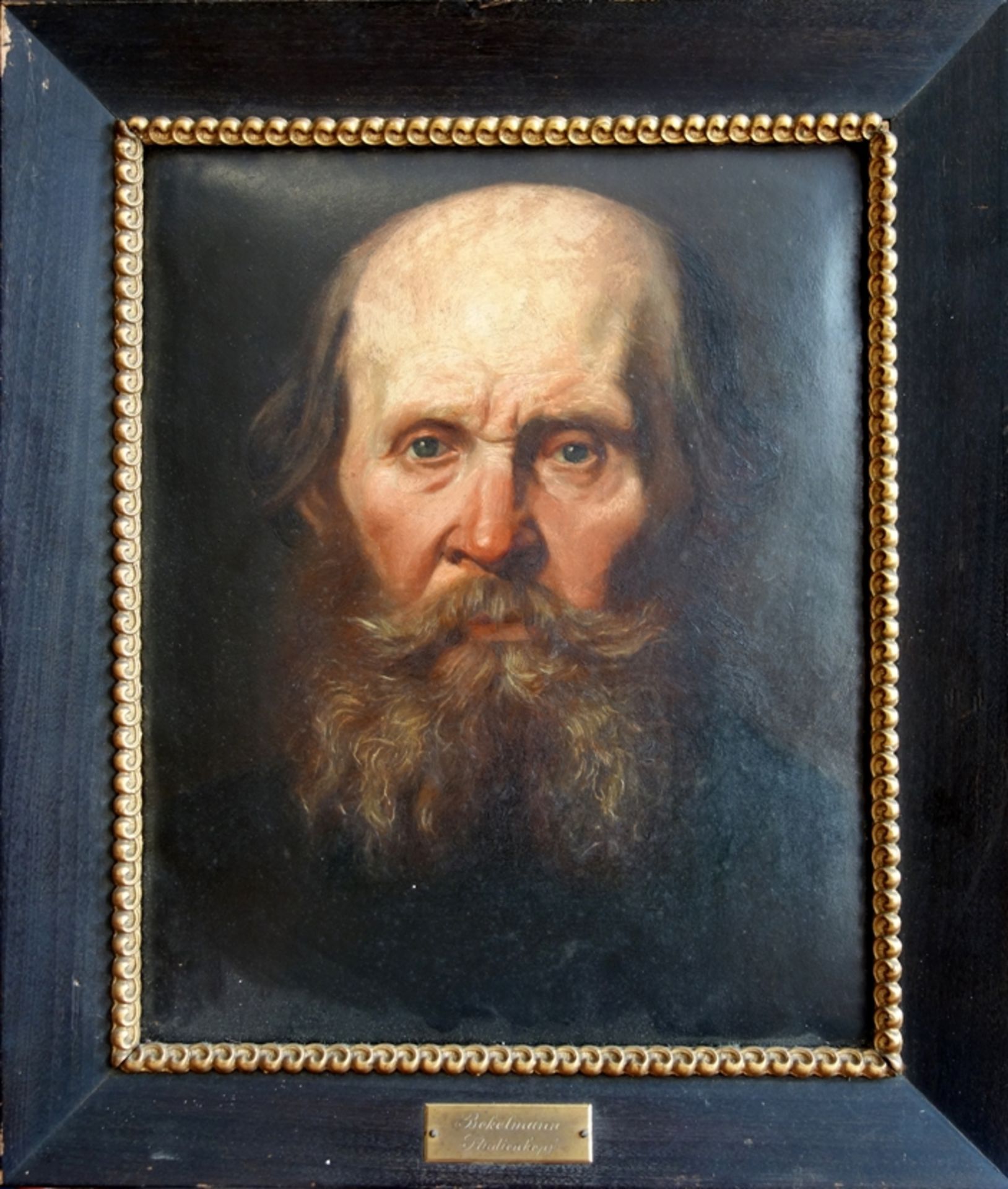 Christian Ludwig Bokelmann (1844, St.Jürgen-1894, Berlin), "Portrait of a bearded man", approx. 186