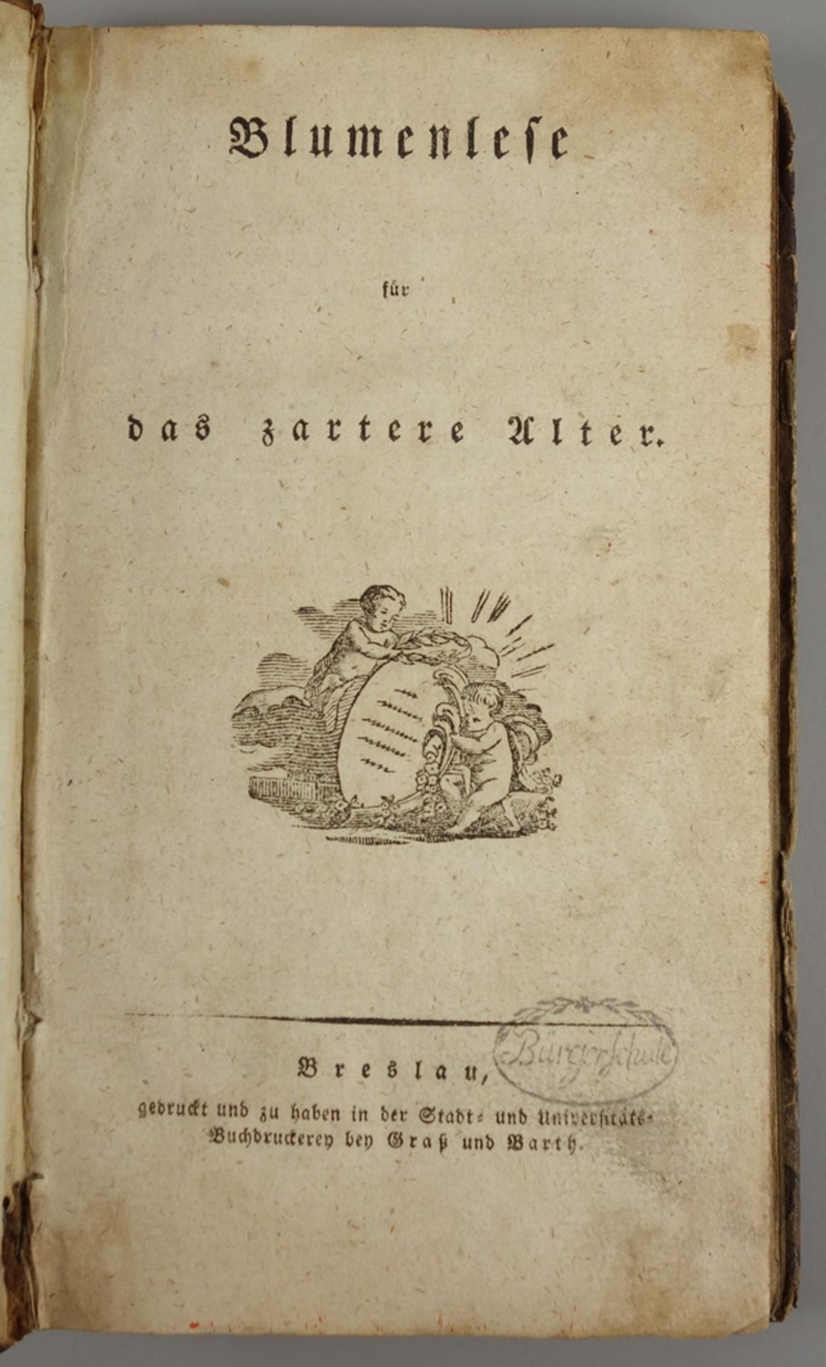 Blumenlese für das zartere Alter, Johann Wilhelm Oelsner, Breslau, 1814