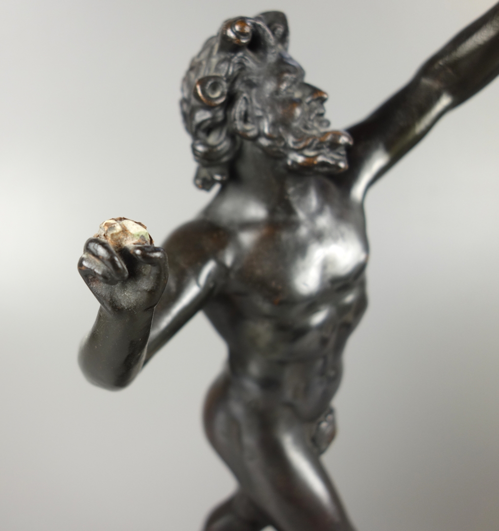 Dancing sartyr, after an antique model of the Fauno Danzante from Pompeii, 20th century - Image 3 of 4