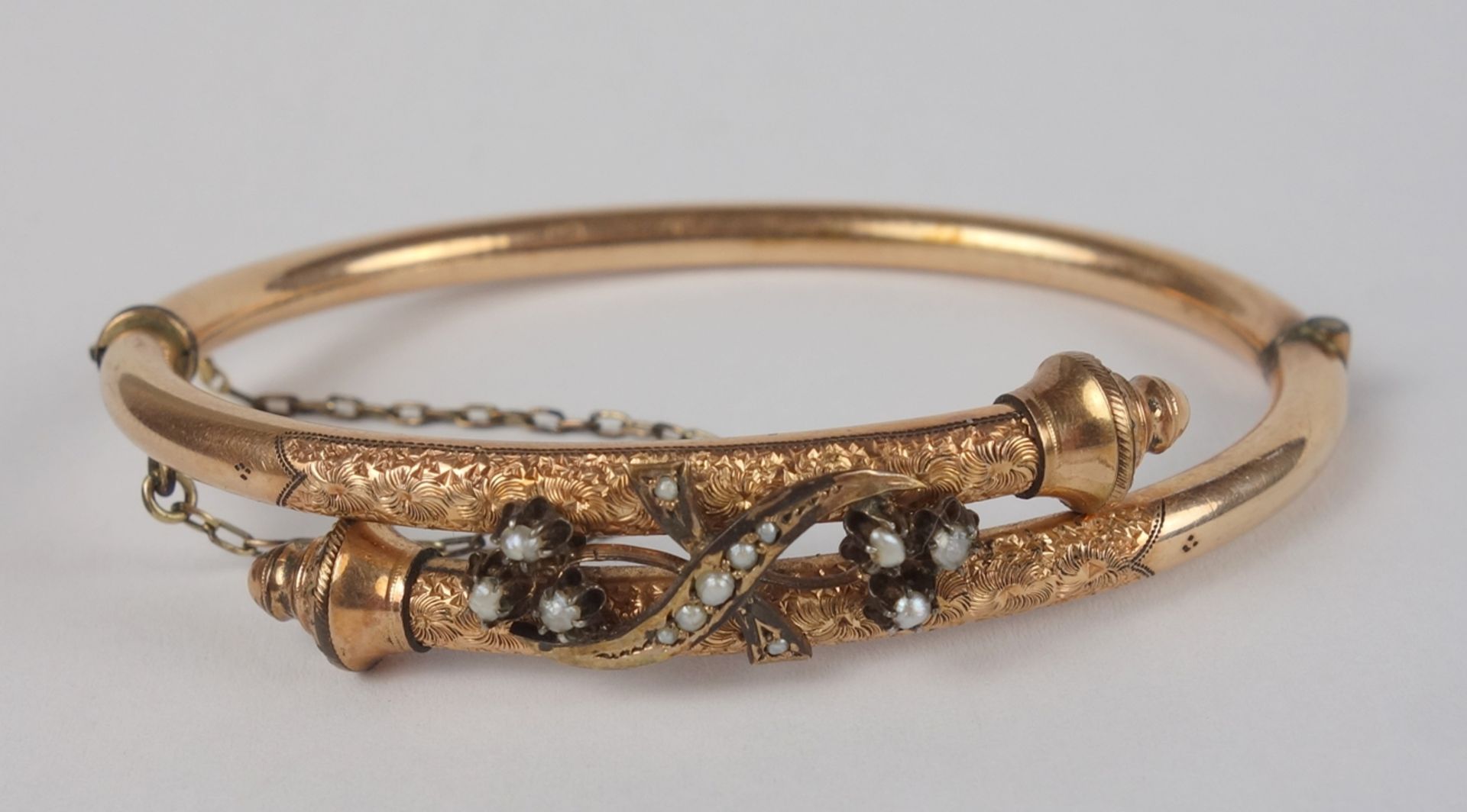 Bangle, gold-plated, Historism, c. 1880 - Image 2 of 2