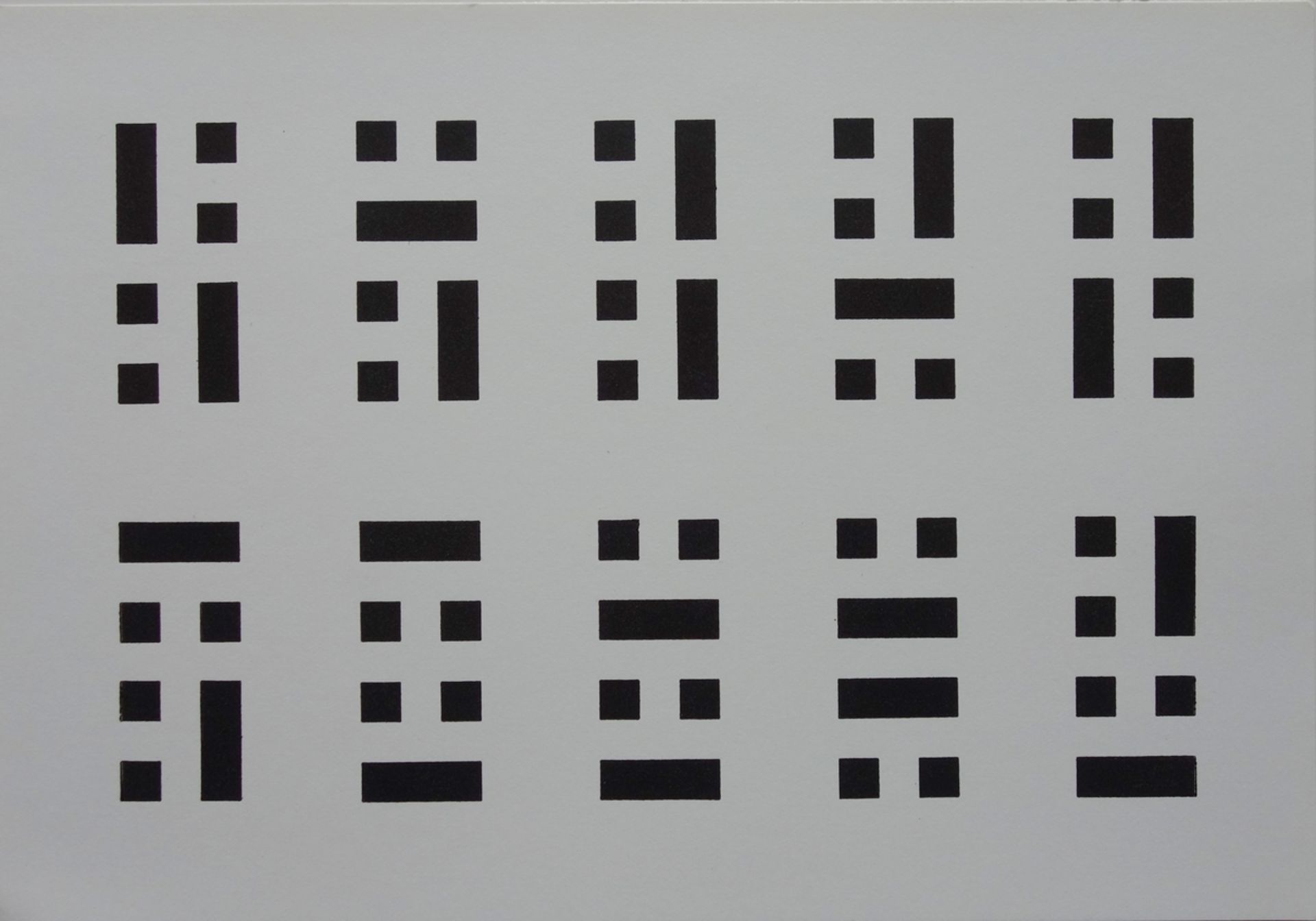 Horst Bartnig (*1936, Militsch), "Relationen 3 (2)", 1980, line etching