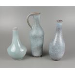3 Vasen, Karlsruher Majolika, Modell-Nr. 5575, 5876 und 6399