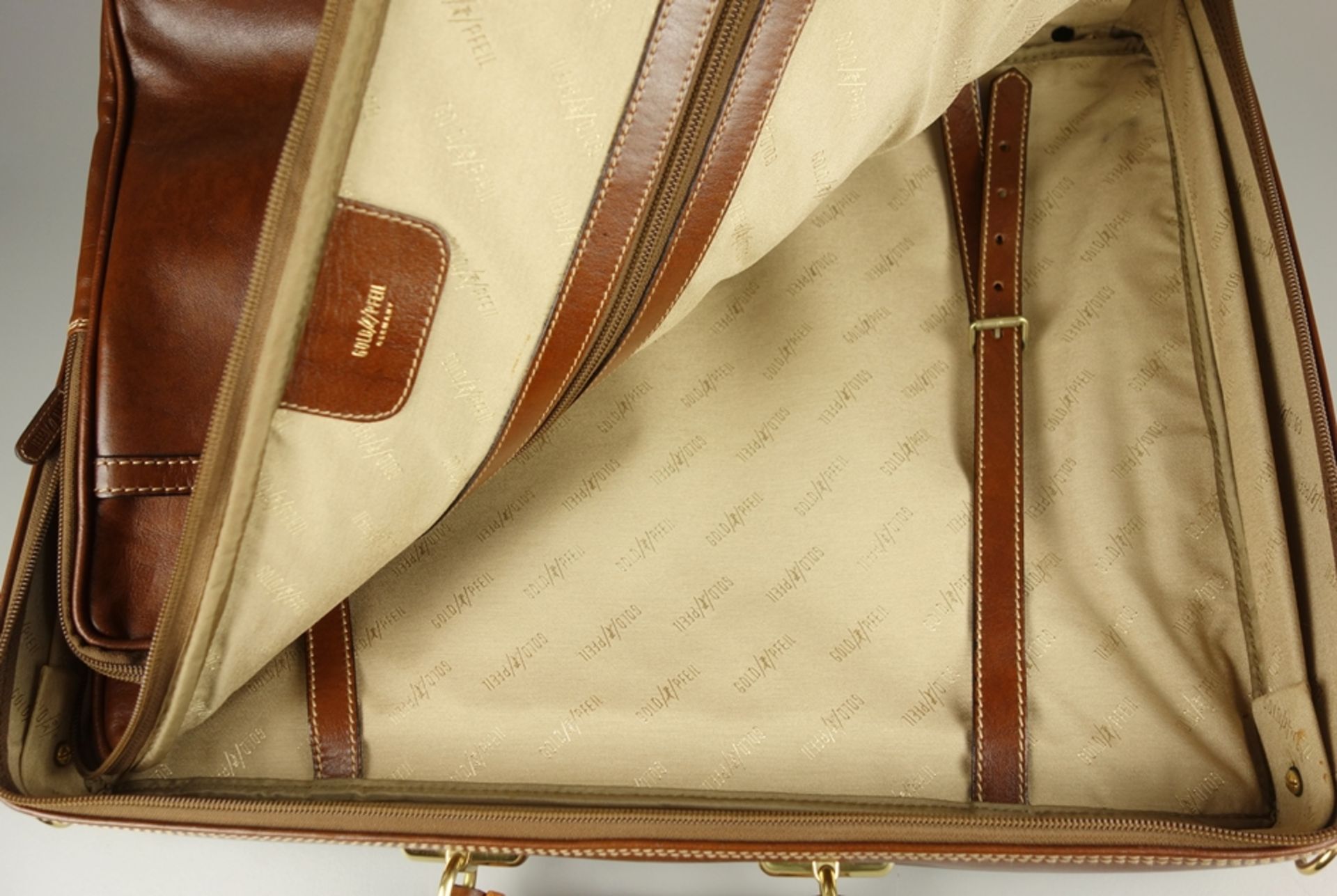 Leather travel bag / weekender, Goldpfeil - Image 3 of 3