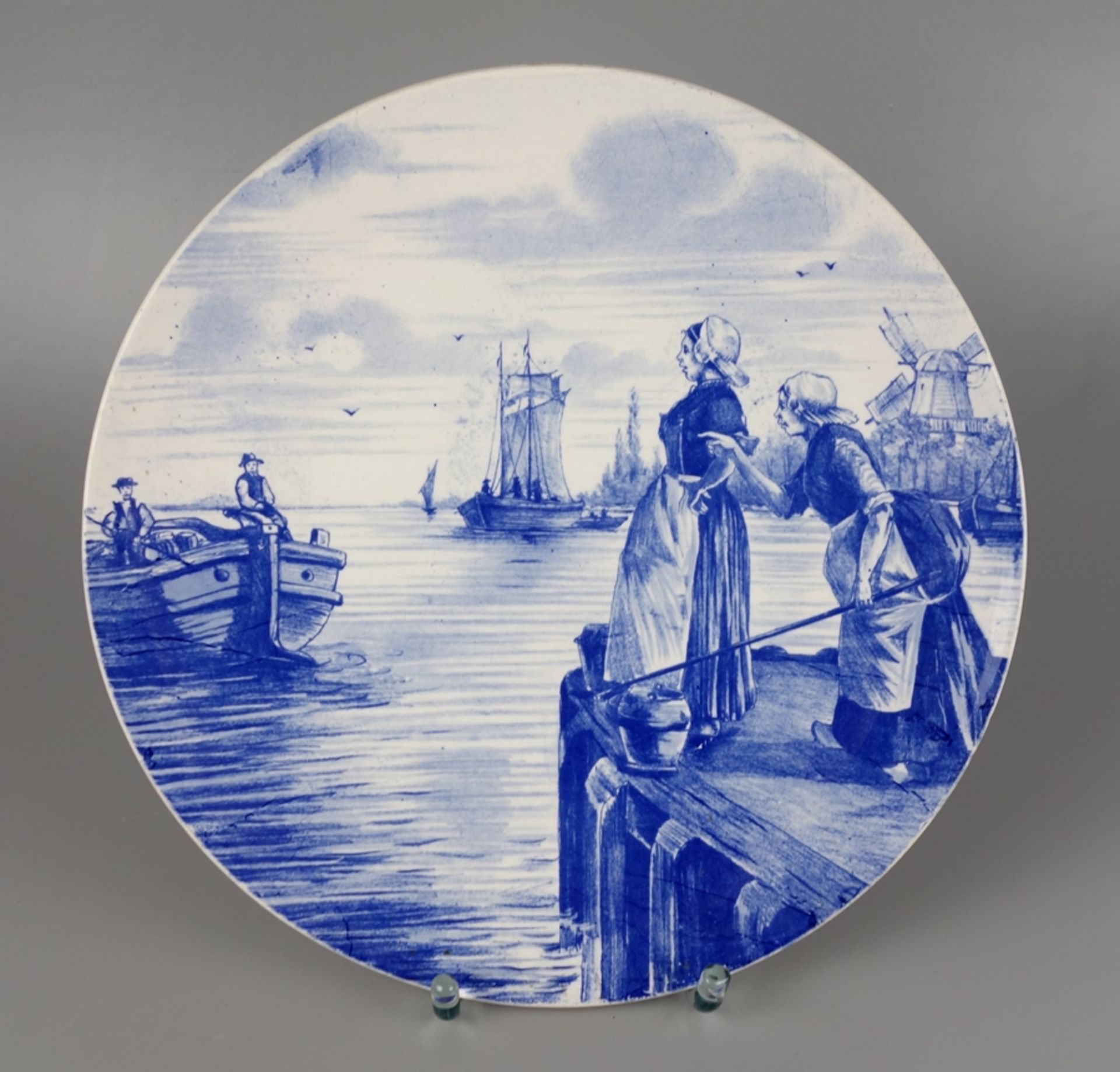 Wall plate, decor in Delft manner, V&B/ Villeroy&Boch, Wallerfangen