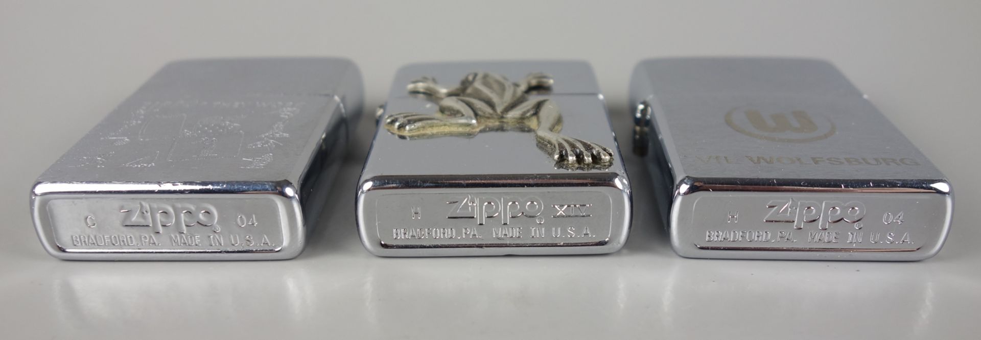 3 lighters, Zippo, USA, 2nd half 20th c. - Image 2 of 2