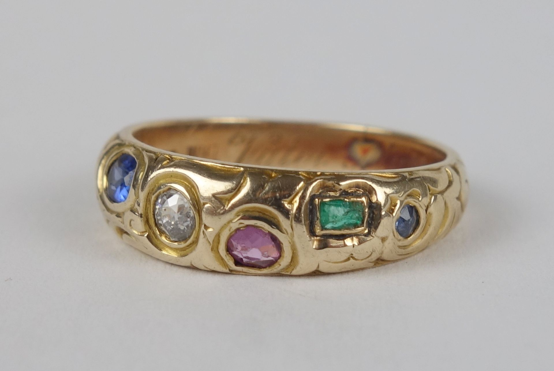 sogenannter "Gärtner"- Ring,  585er Gold, Gew.4,90g - Bild 2 aus 3