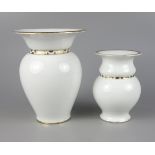 2 Vasen, Prof. Fritz Klee für Lorenz Hutschenreuther AG, Selb, Abteilung für Kunst, 1920er Jahre