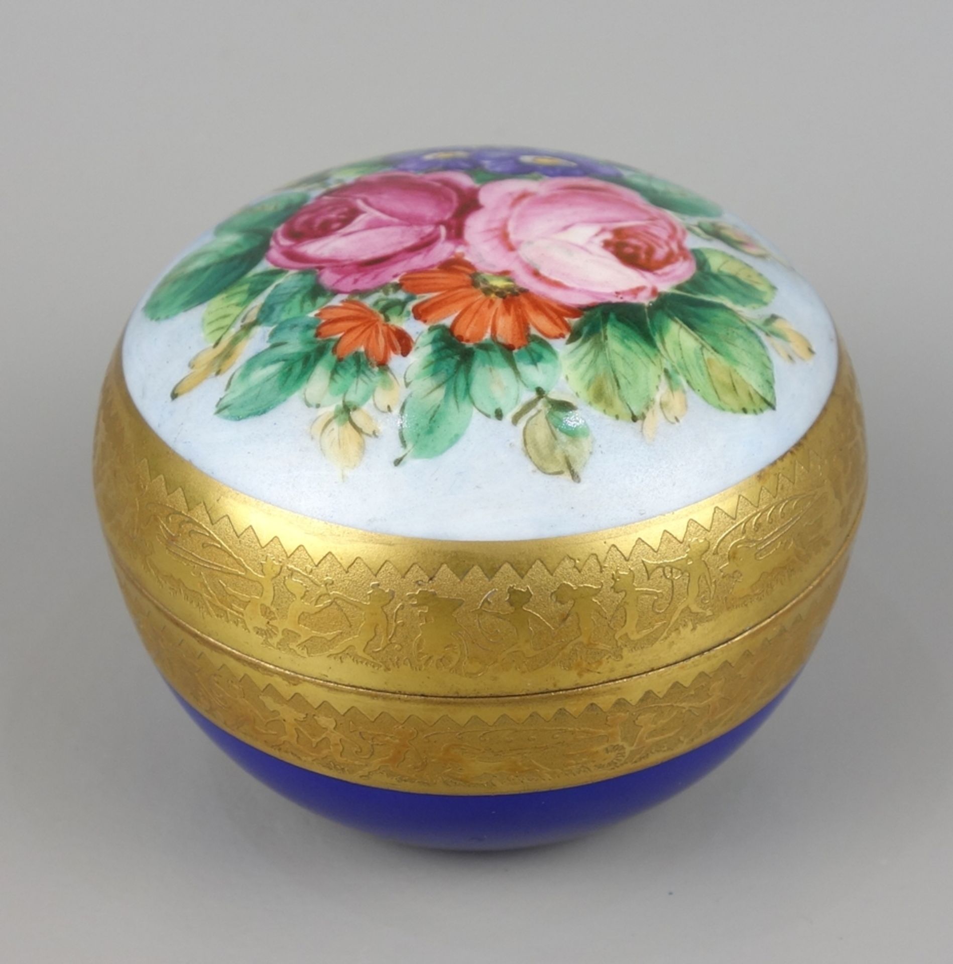 Box with etched gold rim, OEPIAG, Pirkenhammer, c. 1890