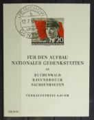 DDR, Ernst Thälmann, mit Plattenfehler, Michel-Nr. Block 14 fB