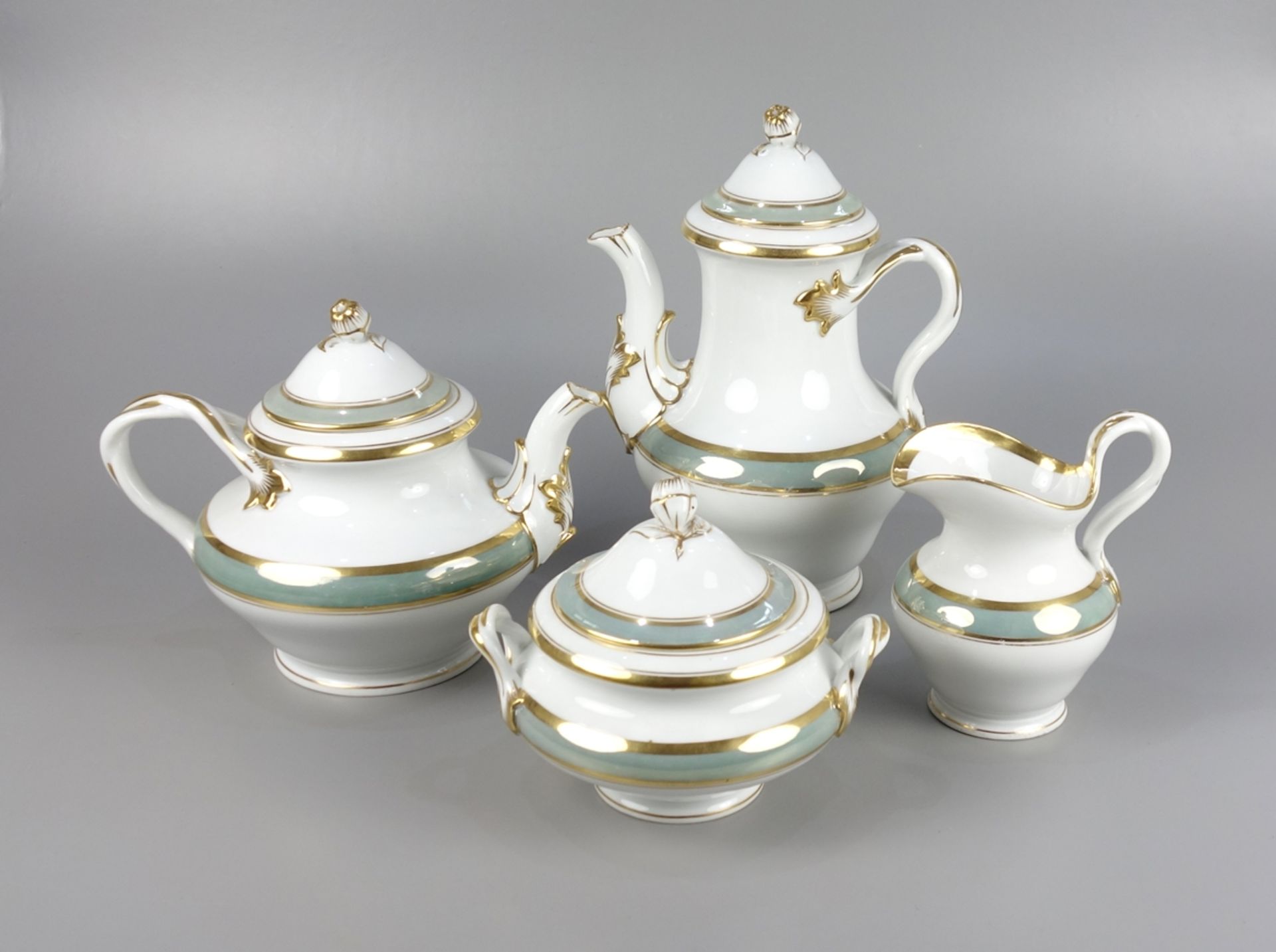 16-piece coffee service for 6 persons, probably porcelain factory Christian Fischer, Zwickau, aroun