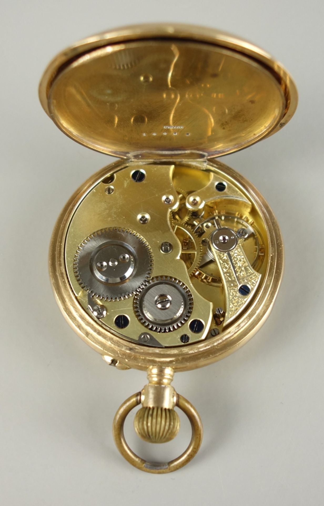 Taschenuhr, 585er Gelbgold, um 1900 - Bild 2 aus 3