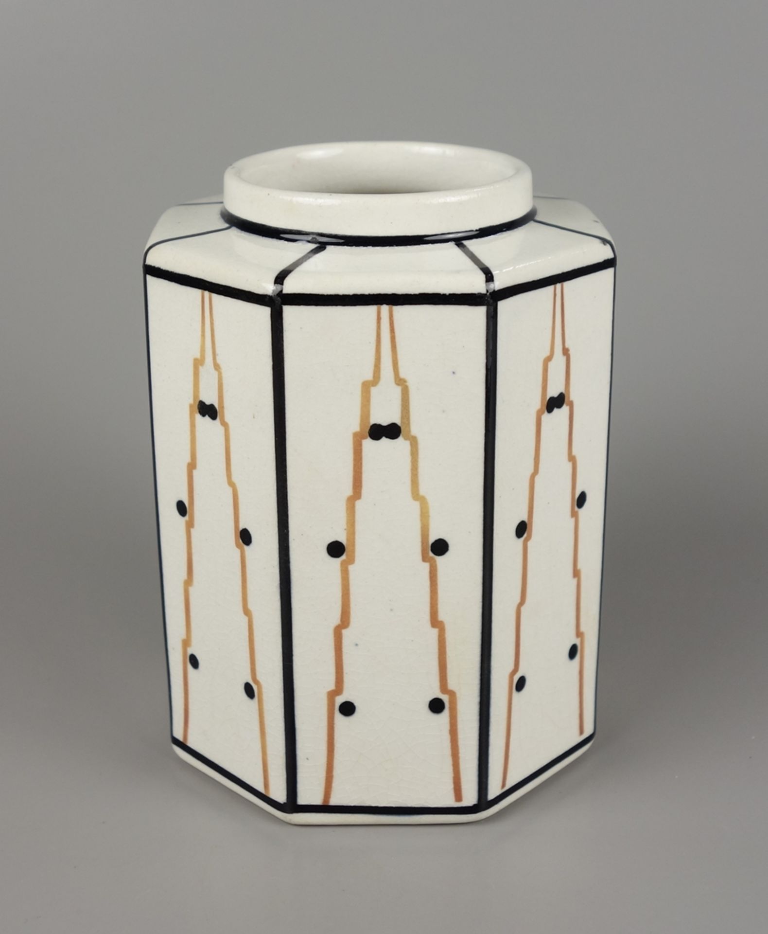 polygonal vessel, V&B/ Villeroy&Boch, Bonn, Art Deco, 1930s