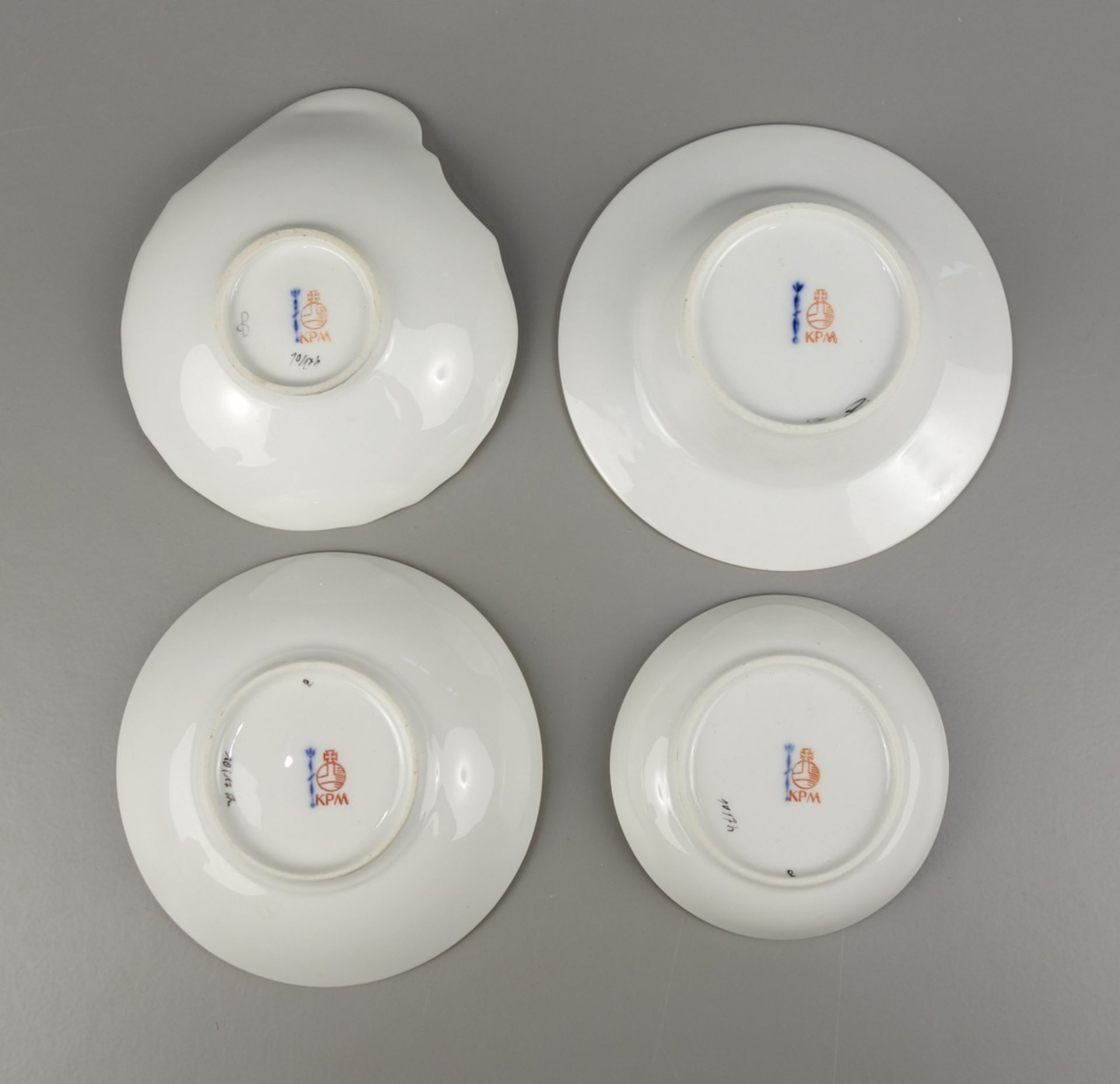 4 small bowls, KPM Berlin, 2nd half 20th c. - Image 2 of 2