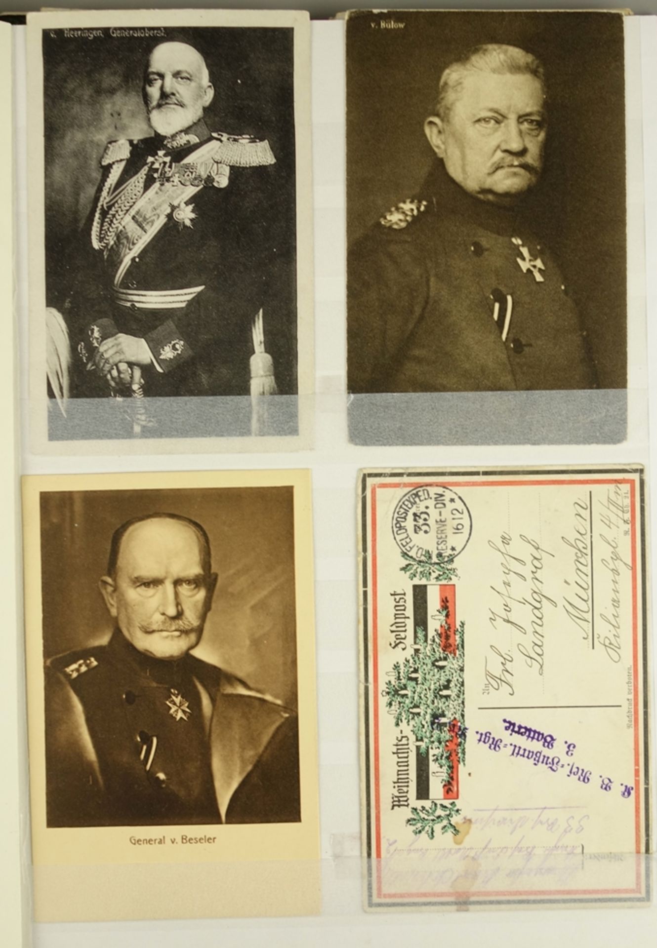 Album mit ca.115 Ansichtskarten,  Adel, Militaria WK I und Patriotika - Bild 6 aus 6