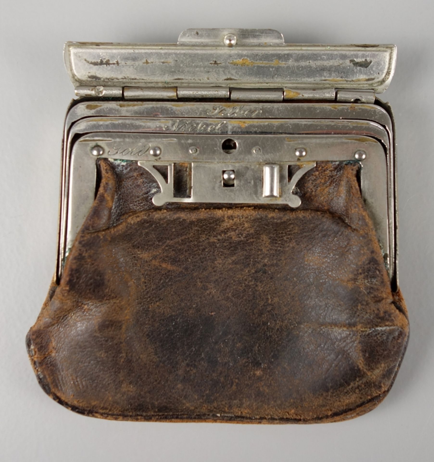 Leather purse, around 1900