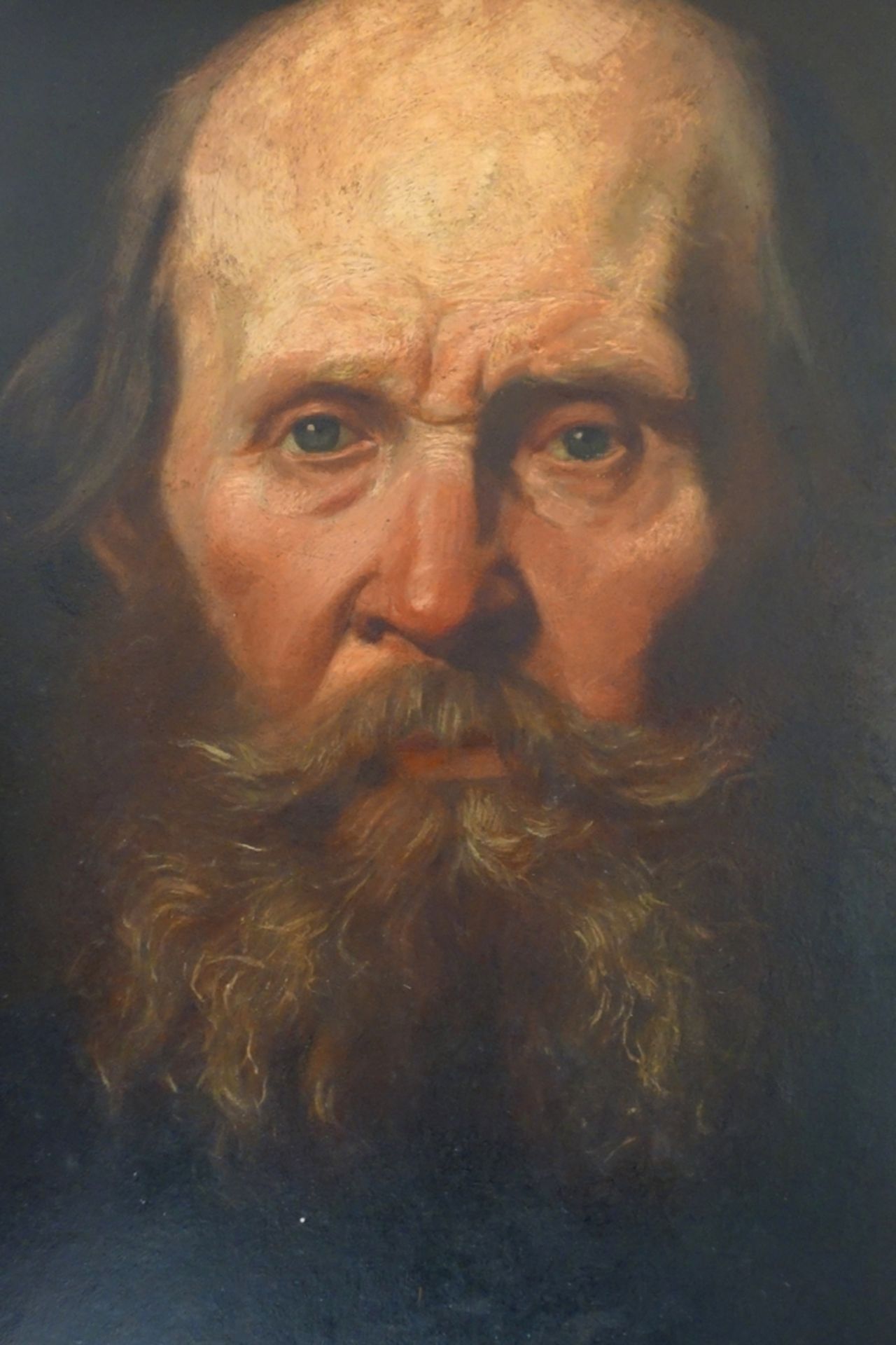 Christian Ludwig Bokelmann (1844, St.Jürgen-1894, Berlin), "Portrait of a bearded man", approx. 186 - Image 3 of 4
