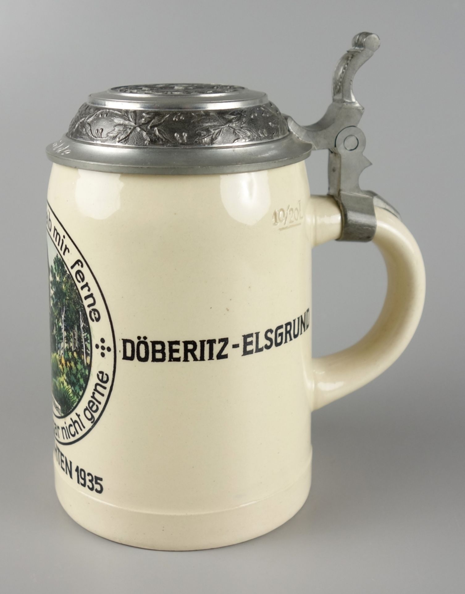 Beer mug "Sanitätsstaffel Döberitz-Elsgrund - Christmas 1935" - Image 2 of 3