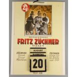 Dauer-Werbekalender mit Einsteckblättern, Fritz Züchner, ca.1938