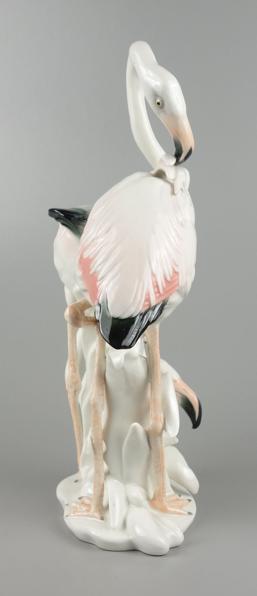 Flamingos, Ens porcelain, Thuringia, h.28,5cm - Image 4 of 5