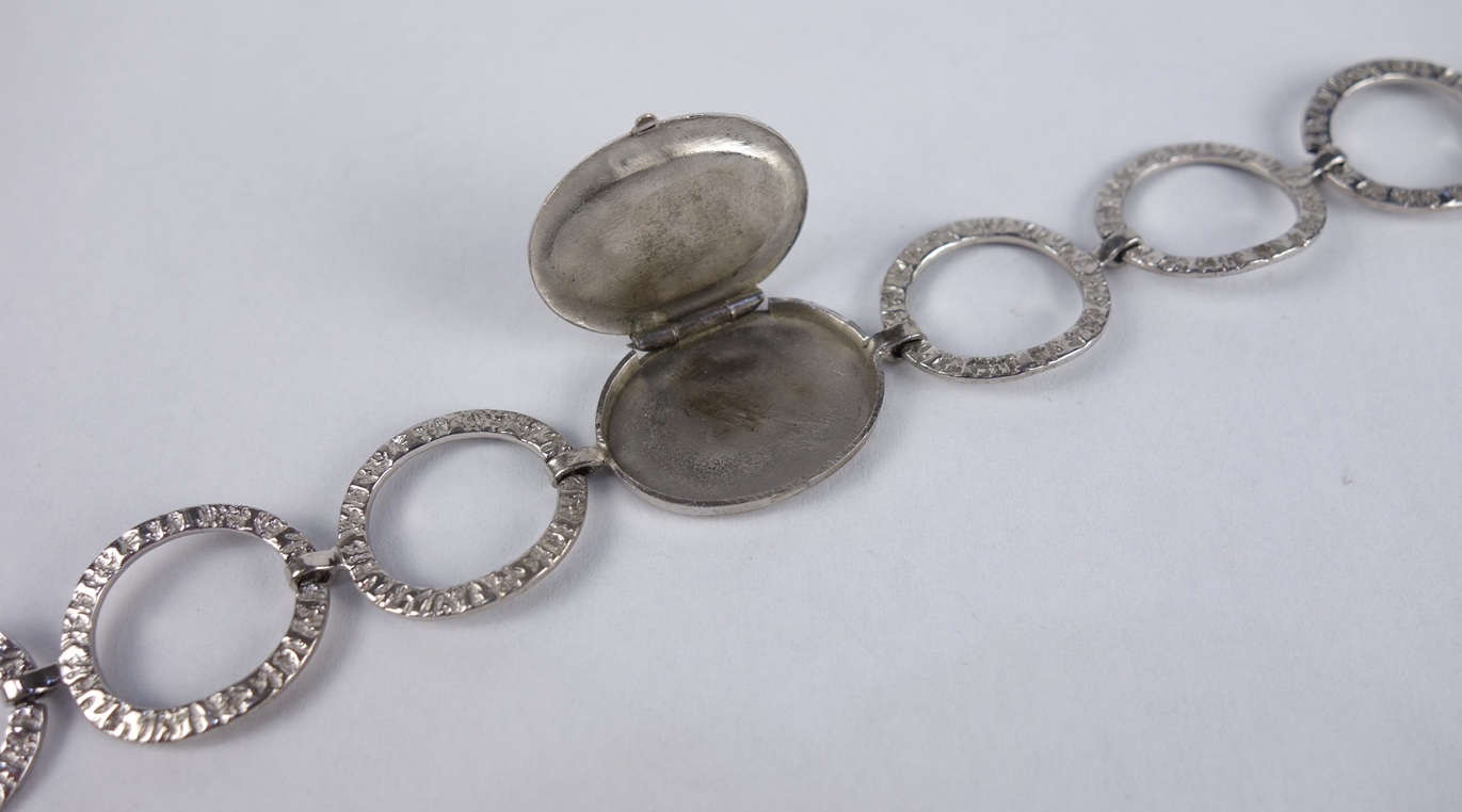 Bracelet with medallion, 835 silver - Image 2 of 2