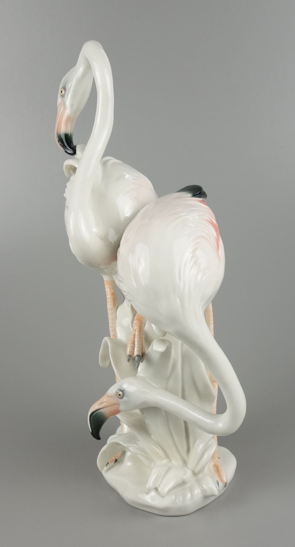 Flamingos, Ens porcelain, Thuringia, h.28,5cm - Image 2 of 5