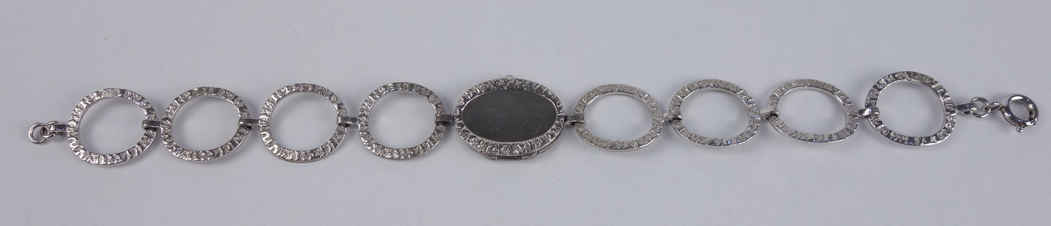 Bracelet with medallion, 835 silver