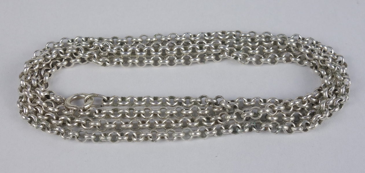 long necklace, 925 silver, wt.32,54g, l.92cm