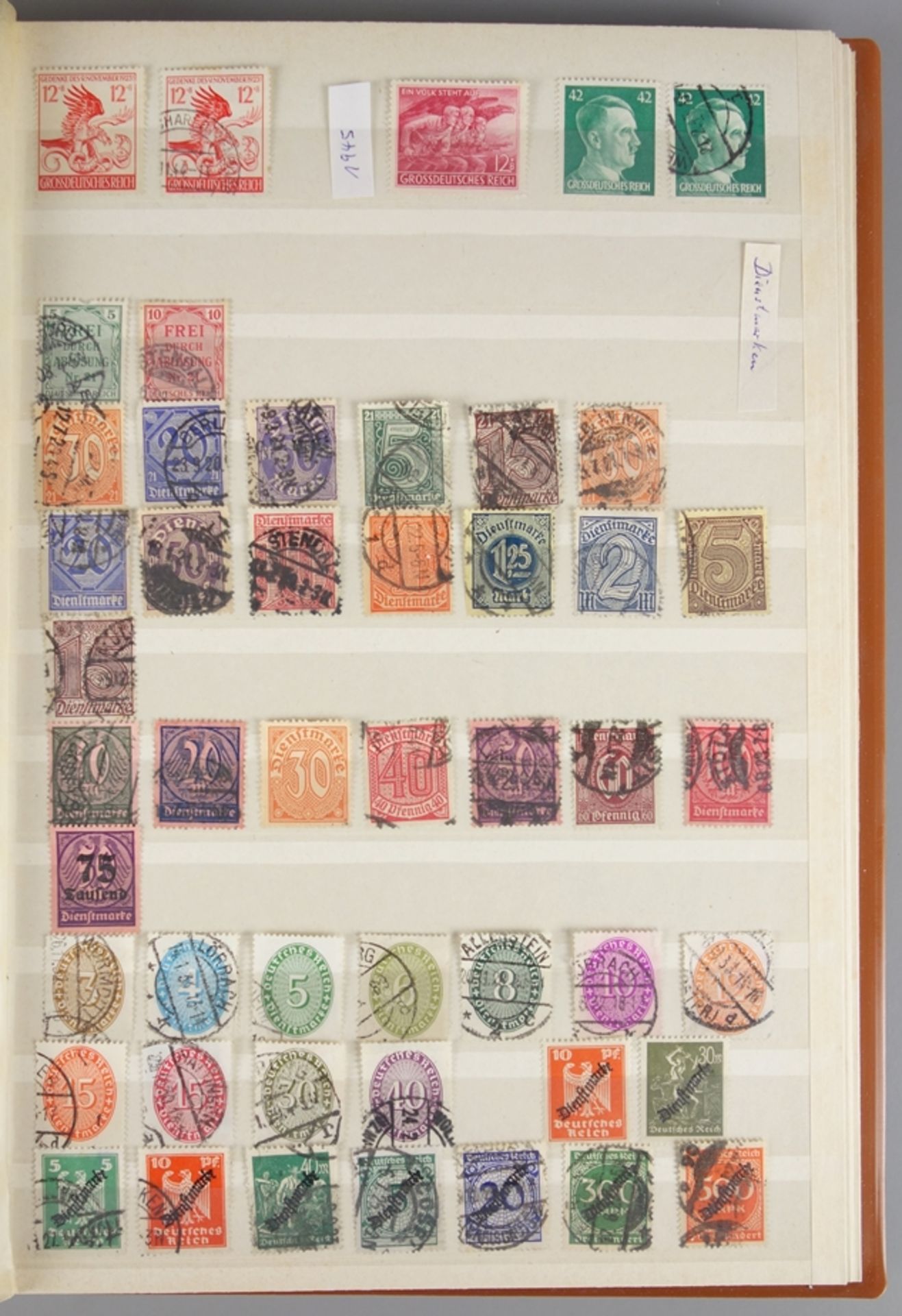 2 Alben mit Briefmarken, Deutsches Reich, aus der Zeit ab 1872 bis 1945 - Bild 2 aus 5