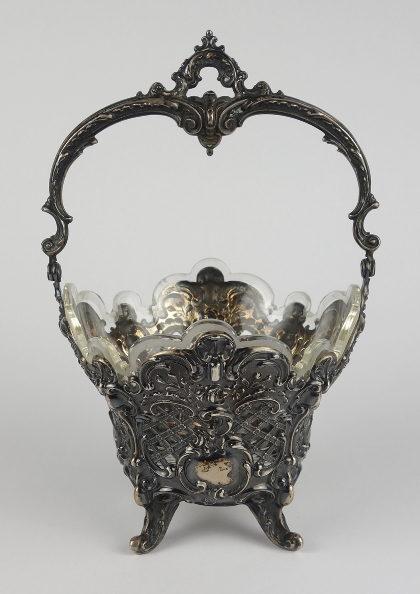 Handled bowl, C.Frey & Söhne, Breslau, 800 silver - Image 3 of 3